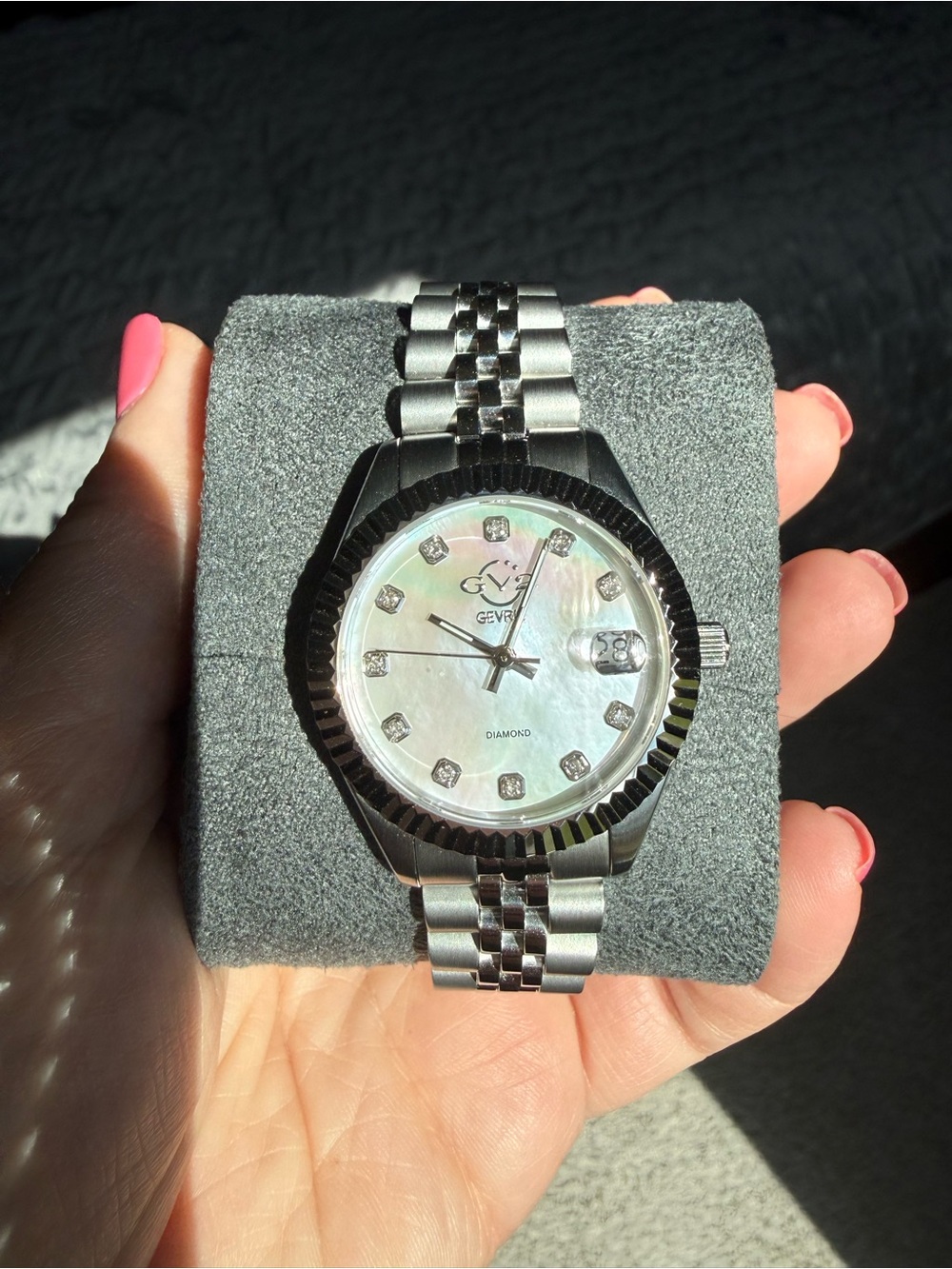 Gevril GV2 Watch with Mother-of-Pearl Dial